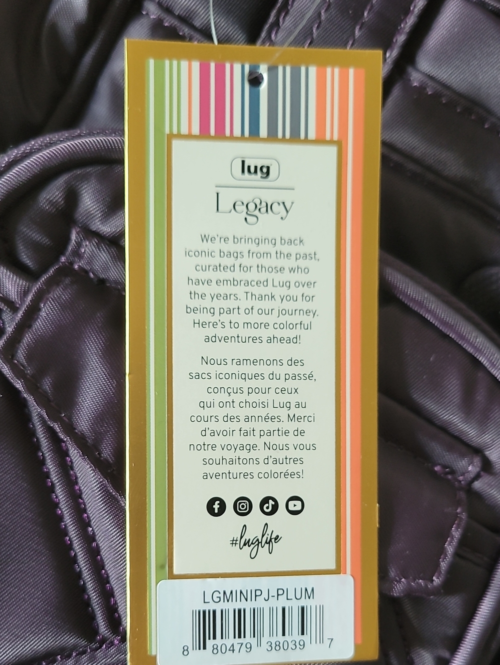 LUG Legacy Mini Puddle Jumper Convertible Tote Bag - Picture 4 of 6